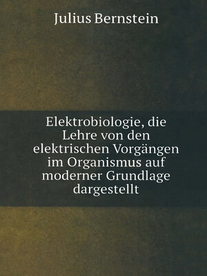 cover image of Elektrobiologie